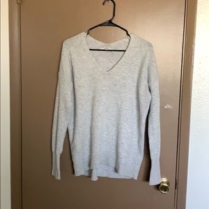 SWEATER SALE!!  Loft Grey V-Neck Sweater